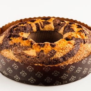 Ciambellone variegato al cioccolato